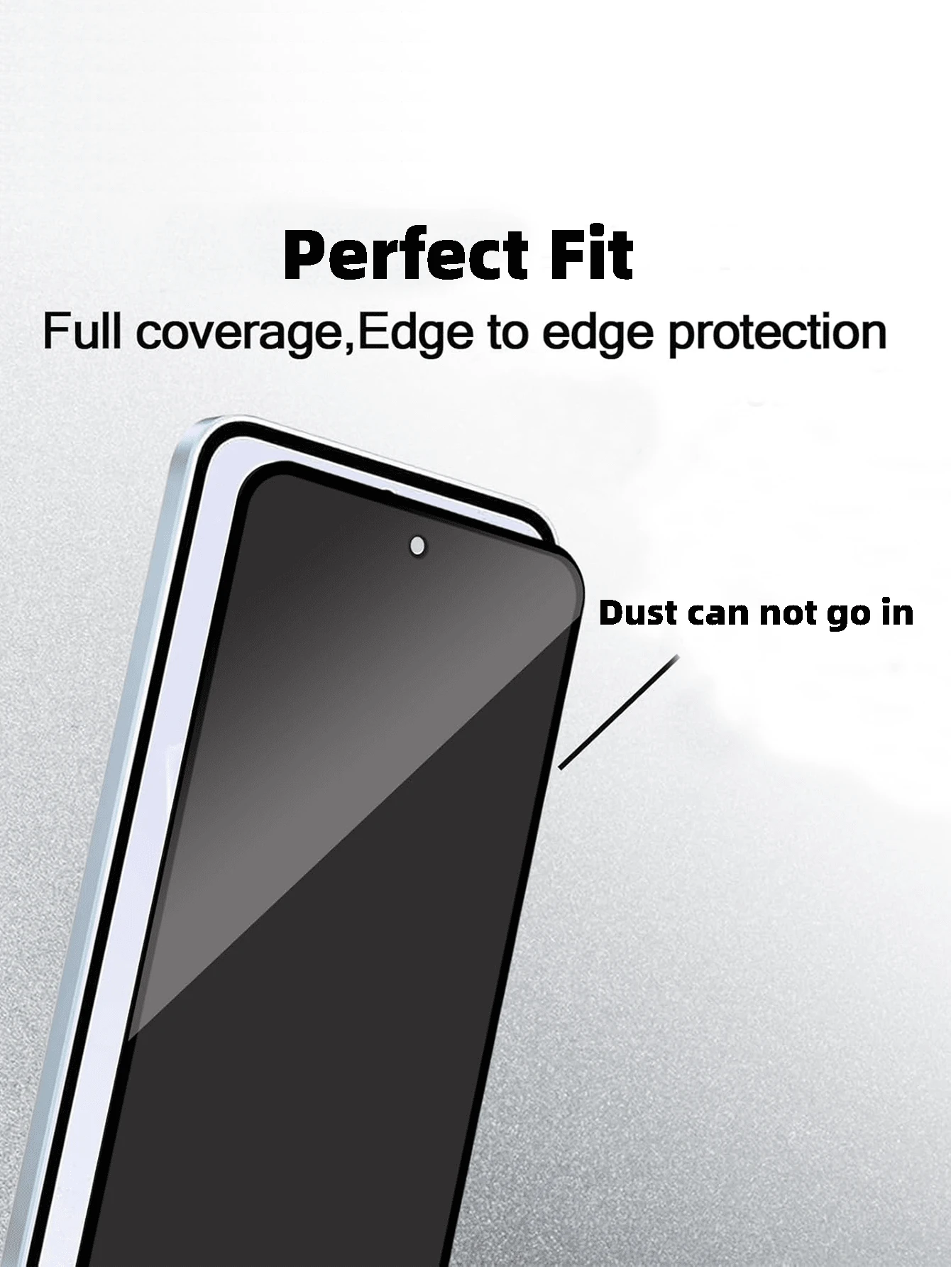 Set de 3 protectores de pantalla de cobertura completa compatibles con , Honor - Antiespía, antiestático, antirrotura, antihuellas, antióleo, protección 5 en 1, antiespionaje a 35 grados, cobertura de pantalla completa, sin bordes blancos, película de vidrio templado; también compatible con Redmi - bisel ultra delgado, vidrio de aluminio de alta calidad, alta transparencia, sin reflejos, sin burbujas, tacto suave, tacto sensible, adecuado para Moto, Realme - Negro - Añade 5