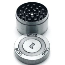 Calvo Glass Moledor De zinc 4 pisos - Plateado - Ver 3