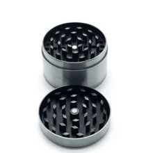 Calvo Glass Moledor De zinc 4 pisos - Plateado - Ver 2