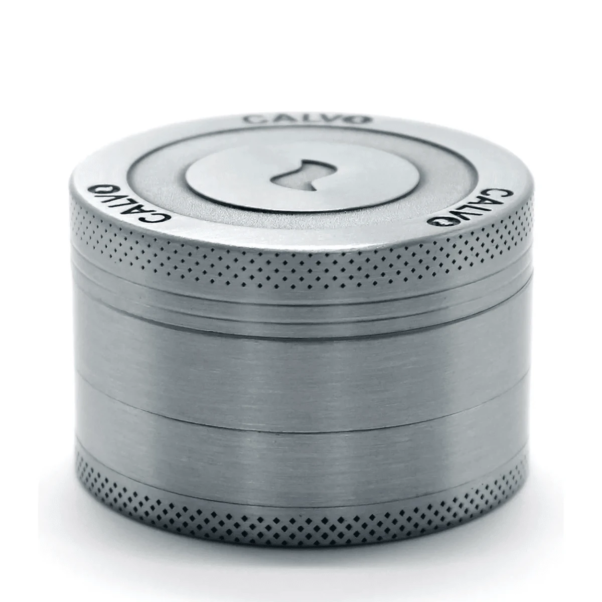 Calvo Glass Moledor De zinc 4 pisos - Plateado - Ver 1