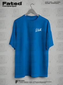 Brian O'Conner Classic Cars Skyline  T-Shirt - Fated Car 100% Cotton - Màu xanh lam - Xem 2
