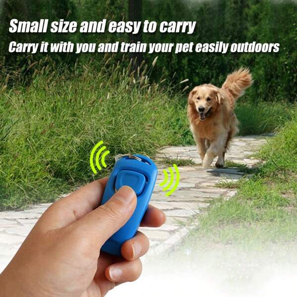 Set di bracciale con clicker per l'addestramento degli animali domestici, clicker colorato per addestrare cani, gatti, cavalli, uccelli, delfini, mucche, capre, conigli e altri animali. Clicker per animali domestici + kit di fischietto per l'addestramento (azzurro chiaro, rosa, nero)