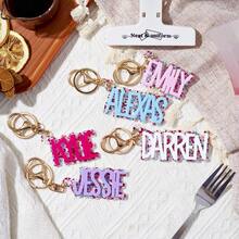 定制亚克力钥匙扣配件，个性化亚克力，用于日常装饰，适合任何场合，周年纪念礼物，家人和朋友聚会 - 彩色 - 查看 7