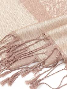 1 chiếc khăn choàng Pashmina họa tiết Paisley đa năng cổ điển có tua rua, mềm mại và ấm áp, giản dị và thời trang, thích hợp để trang trí trang phục đi làm hàng ngày - Nhiều màu - Xem 11