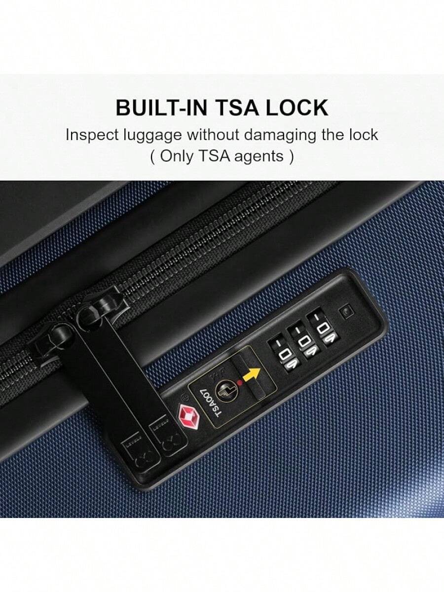 LEVEL8 Hard Shell Carry On Luggage Airline Approved, Carry On Suitcases