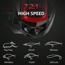 Fishing Kit 10kg Reel 19 Roll Anti-Hair + 1.80 Carbon Rod - Black - View 5