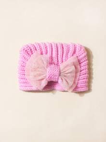 1pc 婴儿毛线帽一顶帽子四种戴法，根据你喜欢的方式DIY 女婴秋装秋冬保暖头部保护儿童帽子日常用女婴冬装 - 彩色 - 查看 15