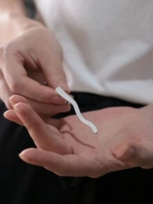 CHOSHILAR 1 件简约个性化扭曲设计可调节开口戒指，适合女士日常和派对佩戴，欧式和韩式风格 - 銀色#1 - 查看 3