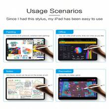 Uogic White Wireless Pen Magnetic Active Capacitive Bluetooth Drawing Stylus Pen Compatible With Apple Ipad - White - View 7