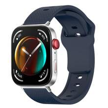 1 pieza Correa deportiva reversible de silicona reemplazable compatible con Huawei Watch Fit 3, banda de reloj inteligente cómoda y transpirable