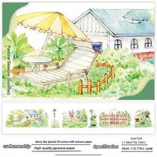 2 卷乡村风景和纸胶带，季节性装饰贴纸，适合剪贴簿、日记和手工制作 - 田園四季-夏 - 查看 1