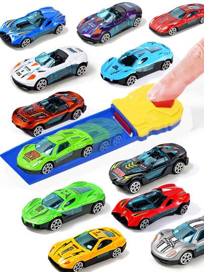 Inertia Slide Alloy Cars, Dynamisch Uitwerpvoertuig Katapult Speelgoed Combo Schietrace Die-Cast Taxi Model - Uitwerpvoertuig Legering Raceauto's Voor Jongens En Meisjes Van 3, 4, 5, 6, 7, 8, 9, 10 Jaar Oud Kinderdag Halloween En Thanksgiving Kerstcadeautjes Cadeau Geen Batterijen Nodig (Kleuren En Onderdelen Van Auto's En Katapulten Worden Willekeurig Verzonden), Speelgoed Voor Jongens, Auto's, Jongens Speelgoed, Verjaardagsversieringen Jongen, Auto's Speelgoed Kinderen, Jongens Speelgoed Van 8 Jaar, Terug Naar School