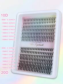 280 de gene individuale, clustere, 10D+20D/20D+30D/30D+40D/40D+50D, gene mixte, bucle D, 14 rânduri, care arată ca extensii de gene, aplicare manuală acasă - D - Vizualizare 12