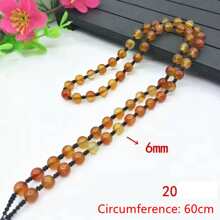 1Pc Natural Crystal Emerald Emerald Sweater Chain Rope, Men's And Women's Fashion Beaded Necklace Rope, All Hand-Woven, Black Transfer Beads Fashion Beaded Rope,DIY Pendant Accessories, Family Gifts, Christmas And Various Holiday Party Gifts, Crystal Gifts