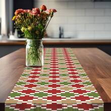 Trilho de Mesa Caminho Natal Retangular Microfibra 35cm x 2,20m - TRM-NAT0004 - Visão 1