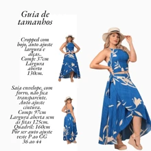 Women's Set Wrap Skirt And Cropped Top With Tie At The Back In Long Formal Dress Style. Long Wrap Skirt With Tie And Halter Top With Cup. - hoa màu xanh - Xem 4