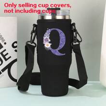 Estojo para copo de 1200 ml e 40 onças, capa para copo, capa para copo de material de mergulho, capa protetora para copo de alça de carro, alça diagonal ajustável, adequada para viagens ao ar livre, condicionamento físico, uso diário.