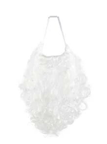 1 套假胡子假发帽，圣诞老人服装，带长卷曲合成假发和胡子，蓬松圣诞帽，涤纶纤维，逼真的圣诞配饰，非常适合节日服装 - 彩色 - 查看 6