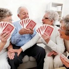 1 Set Of 54 Extra Large Playing Cards, Family Gathering Card Game Toys - Multicolor - View 5