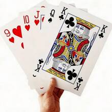 1 Set Of 54 Extra Large Playing Cards, Family Gathering Card Game Toys - Multicolor - View 3