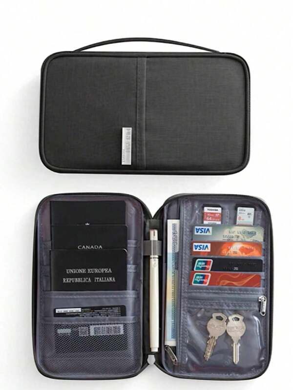 Bolsa De Passaporte / Porta Passaporte / Bolsa De Proteção Impermeável Para Viagem / Documentos