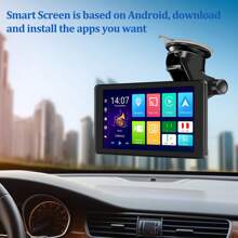 Portable Car Play Android Auto Screen For Car, 7 Inch IPS Touch Screen Wireless Car Play Driveplay Multimedia Player With Voice Control, Mirror Link For All Vehicle