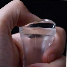 2 件套指甲印章刮刀套装双头硅胶透明美甲法式印章指甲油印花美甲印章板工具 - 無色 - 查看 8