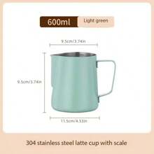 Stainless Steel 304 Milk Frothing Pitcher, Thick Latte Art Espresso Milk Frother Cup, Barista Coffee Tools Back To School