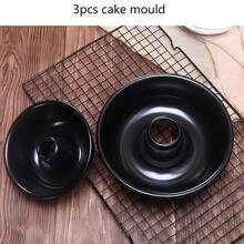 1pc/3pcs, Round Bottom Cake Mold, Round Cake Plate, Non-Stick Cake Mold, Wedding Birthday Party Baking Plate, DIY Baking Tool, Multi-Function Home Cake Mold, Kitchen Supplies, Kitchen Small Tool - Multicolor - View 5