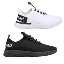 Kit 2 Pairs Of Lightweight And Comfortable Walk Academia Sneakers - ĐEN + TRẮNG - Xem 1