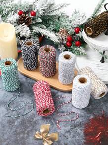 1 cuộn dây thừng gói hộp quà Giáng sinh tự làm dài 85m/100m, dùng cho tiệc sinh nhật, ngày lễ, đám cưới, Giáng sinh, năm mới, dây đóng gói quà tặng, trang trí treo cây thông Noel, dây treo thẻ, dây trang trí đa năng cho mọi hoạt động, dây thừng dệt thủ công tự làm, dây đóng gói quà tặng năm mới - dây đóng gói - Xem 2