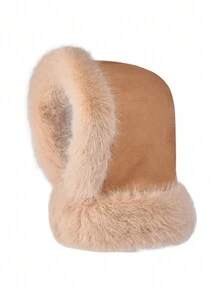 1 件装女士冬季户外骑行滑雪保暖内衬颈部保暖器和耳朵保暖头带帽子 - A - 查看 9