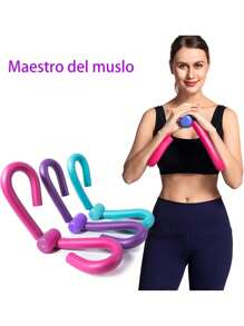 Thigh Master, equipo de gimnasia en casa, equipo de entrenamiento de brazos, tonificador de muslos internos master, recortador de cuerpo delgado, equipo de entrenamiento de piernas, recortador de brazos, lo mejor para la pérdida de peso [versión mejorada]. - Morado - Ver 2