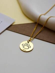 Quà tặng bằng thép không gỉ tùy chỉnh, Vòng cổ, Hoa văn tùy chỉnh, Văn bản, Sinh nhật, Kỷ niệm, Quà tặng ngày lễ. Gửi quà tặng cho người lớn tuổi, Bạn trai và Bạn gái, Cặp đôi, Thành viên gia đình, Quà tặng kỷ niệm, Quà tặng Giáng sinh, Ngày của Mẹ, Quà tặng Ngày lễ tình nhân - trắng - Xem 6