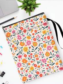 1 Túi đựng sách, túi đựng sách, quà tặng cho người yêu sách, quà tặng cho người thích sách, bìa sách có khóa kéo cho bìa cứng, bìa mềm, có thể giặt được, in hoa dại, túi quà tặng cho giáo viên nữ, sinh nhật, bìa sách - Nhiều màu - Xem 5