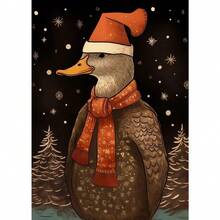 1PC Động vật trong nghệ thuật Giáng sinh Chó Ngựa Bò Rùa Poster Nghệ thuật Tranh treo tường Canvas Tranh Bắc Âu Phòng ngủ Phòng khách Trang trí nhà Không có khung - Nhiều màu - Xem 26