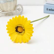 1支人造非洲菊，仿真非洲雏菊，适用于家居装饰、客厅桌面摆设、生日、圣诞节、复活节、母亲节、婚礼和订婚等场合的家居装饰。 - 彩色 - 查看 8