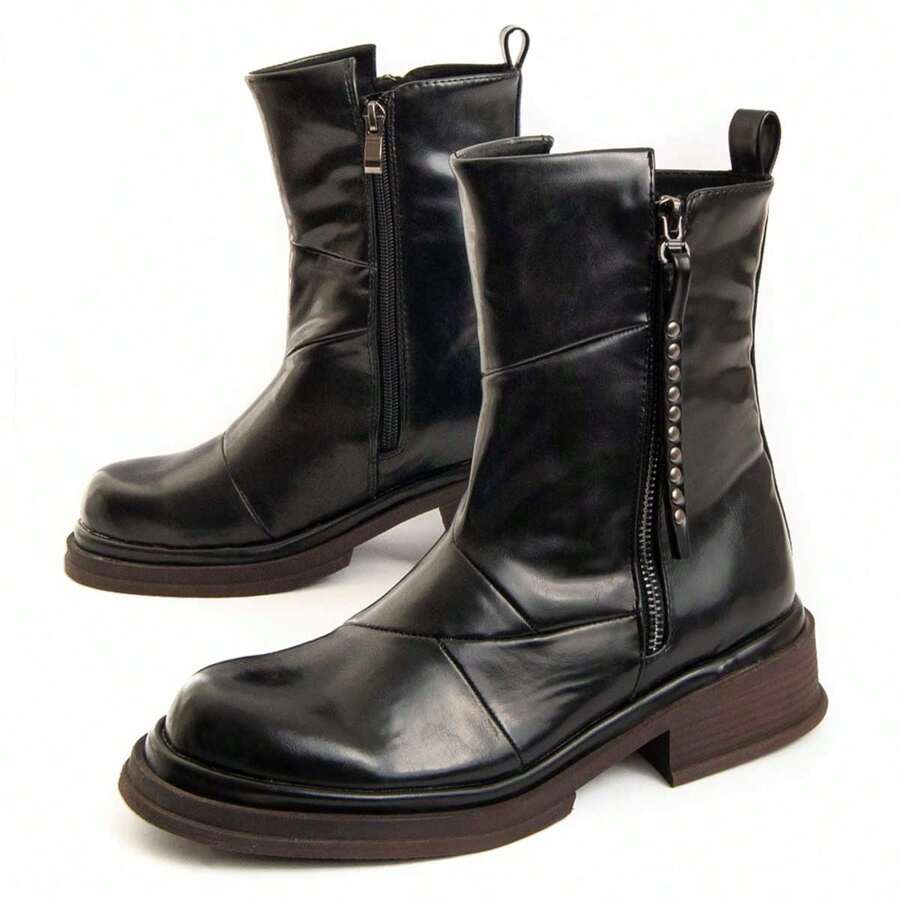 Montevita Women's High Heel Boot With Zipper Motta Estimated Delivery 2-3 Business Days (Peninsula) - Black - View 1