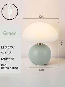 1 Piece LED Portable Small Round Table Decorative Lamp With USB Plug For Dining Room, Bedroom, Living Room, Shop, Home Decoration, Holiday Gift For Friends