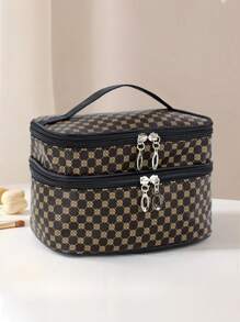 1 szt. Modna, minimalistyczna, wodoodporna, przenośna, duża torba do przechowywania kosmetyków i przyborów do makijażu, odpowiednia do domu i podróży, jako dekoracja pokoju, torby, kosmetyczka, organizer, przechowywanie, kosmetyczka, kosmetyczka, organizer na biurko, kosmetyczka, kosmetyczka, kosmetyczki, mała kosmetyczka, kosmetyczka, prezenty świąteczne, saszetka, podróż, saszetka, kopertówka / mała torebka, organizer do makijażu, saszetka, uchwyt na pędzle, mini saszetka, saszetka o dużej pojemności, prezenty dla kobiet, prezenty świąteczne, pomysły na prezenty dla kobiet - Brązowy - Zobacz 7