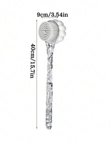 1 件透明/黑色双面长柄沐浴刷，自擦洗去角质沐浴丝瓜络 - 彩色 - 查看 13