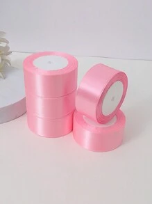 (5 Cuộn) Ruy băng satin trang trí nhà bánh quà tặng đóng gói, Ruy băng dệt cho tiệc cưới nơ DIY hoa hồng thủ công, Giáng sinh - nhiều màu - Xem 19