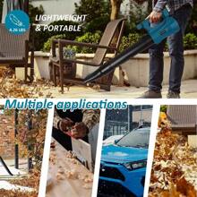 For 18V Makita Battery Cordless Leaf Blower 6 Speed Electric Leaf Blower Home US,Garden Tools