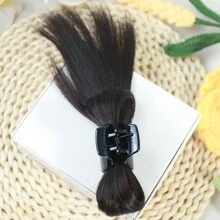 1 PC Messy Bun Claw Clip Hair Bun Women Extension Bun Claw Clip Ponytail Wig, Stylowy wysoki kucyk dodaje objętości, uniwersalny dodatek do włosów na każdą okazję