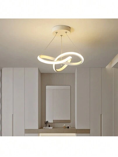 Lámpara de comedor LED moderna Personalidad Creatividad Lámpara de comedor simple Lámpara de hotel de comedor simple moderna nórdica,16W tres colores (luz blanca, luz cálida, luz neutra)