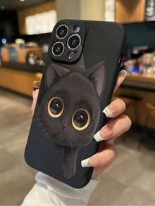 魔方精孔猫画防震软手机壳保护套，兼容 iPhone/Galaxy/Redmi/// 系列 - 彩色 - 查看 3