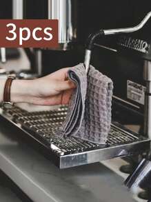 6pcs/3pcs/1pc Non-Woven Barista Towels, Suitable For Coffee Machines And Tea Houses - Highly Absorbent, Durable Cleaning Cloths For Wiping Milk And Spills - Random Color Small Square Towels, Great For Mother's Day, Halloween, Christmas Cleaning Rags
