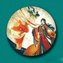 1 件天官赐福动漫东华周边吊坠 58MM 胸针哑光徽章派对礼物 - 彩色 - 查看 3