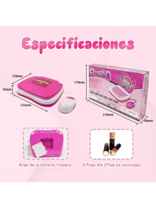 Mini Laptop Interactiva Educativa Español/inglés Niños - Rosa - Ver 9