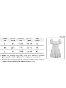 Women's Puff Sleeve A Line Dress Solid Colour Bandage Style Lace Trim Short Clubwear - White - View 9